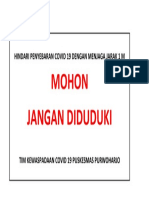 Label Jaga Jarak