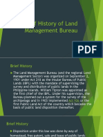 Brief History of Land Management Bureau