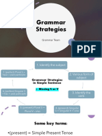 Grammar Strategies