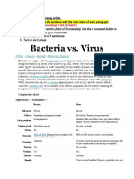 Bacteria vs. Virus: 2. Bold Key Terms (Vocabulary) in Red (At Least 5)