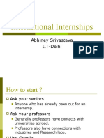 International Internships: Abhiney Srivastava IIT-Delhi