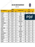 Jadwal Sabuk Nusantara 44 