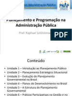 Planejamento e Programação na Administração Pública Slides