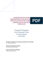 Propuesta Pedagógica Preescolar 2019-2020 29052020