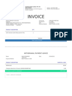 Invoice: Withdrawal Payment Advice