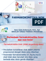 Farmakokinetka Non Linier - Pertemuan Ke 8