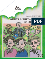 (Ala Delta) (Serie Verde 182) Cerezales, Manuel - Adios A Tres Chicos Intrepidos (32977) (r1.2)