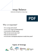 Energy Balance Intro