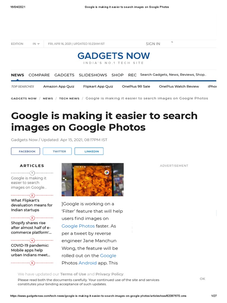 Google Is Making It Easier To Search Images On Google Photos | PDF ...