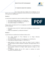 Génie de L'eau Et de L'environnement: TD1: Transfert de Chaleur Par Conduction Exercice 1