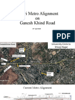 Ganesh Khind Road Pune Metro Alignment 25th April 2020 v4