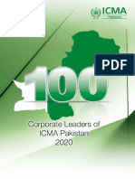 100 Corporate Leaders of ICMA Pakistan.