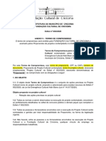 Anexo V - Modelo de Termo de Compromisso e Itens para Relatório de Atividades (Para Contemplados)