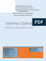 Sistemas Operativos - Introducción y Conceptos Básicos