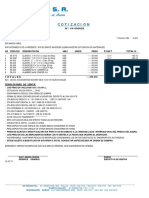 Cotizacion: LN Codigo Descripcion UMJ Unds Peso P.Unit Total S