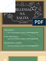 FILDIS - ARALIN 3 (Midterm) MILLENIAL NA SALITA