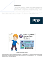 LTO Driver's License Exam Reviewer (English)