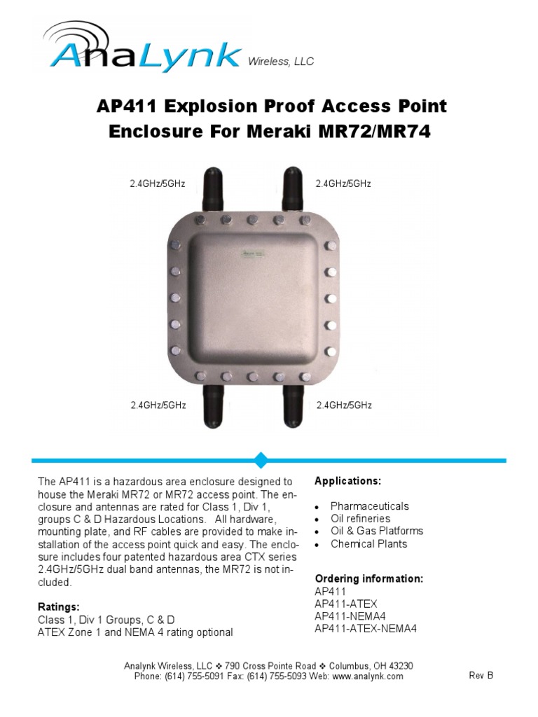 AP411 Sales Specifications B | PDF | Computers