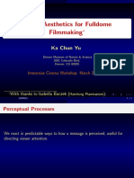 Media Aesthetics For Fulldome Filmmaking