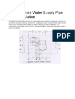 3.2.2. Sample Water Supply Pipe Size Calculation