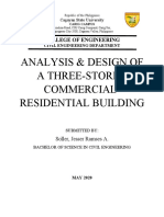 Analysis & Design of A Three-Storey Commercial-Residential Building