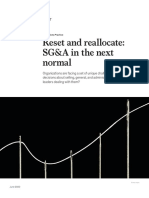 Reset and Reallocate: SG&A in The Next Normal