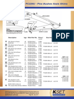 Komatsu PC200 PC228U - Pins Bushes Seals Shims