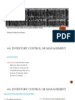 Materials Management (Inventory Control... )