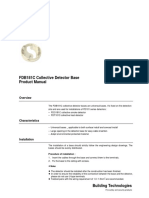 FDB181C Collective Detector Base Product Manual: Procedure of Installation