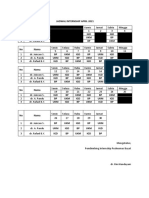 Jadwal Internship April 2021