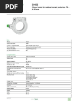 Product Data Sheet: Closed Toroid For Residual Current Protection PA - Ø 50 MM