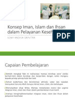 Konsep Iman, Islam Dan Ihsan Dalam Pelayanan Kesehatan: Sony Andika Saputra