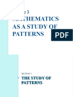 Mathematics As A Study of Patterns