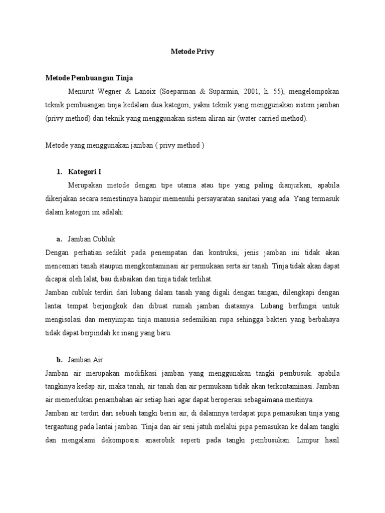 Metode Privy | PDF | Griya & Taman
