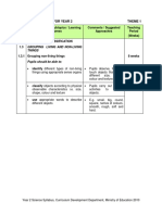 Y2 - Syllabus - Science Unit, CDD (2010)