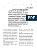 Population-Based Study On The Practice of Breastfeeding in Children Born With Cleft Lip and Palate