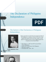 Philippine Independence Declaration Authors & Events