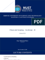 Mirpur University of Science and Technology: Department Software Engineering