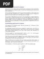 A Proof That The Square Root of 2 Is Irrational