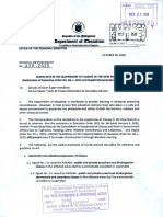 Regional Memorandum No. 338 S. 2020 0001