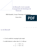 De La Loi de Bernoulli a La Loi Normale en Suivant Le Programme de Statistique de Terminale - Fevrier 2013 (1)