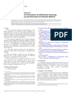 Estimating Kinetic Parameters by Differential Scanning Calorimeter Using The Borchardt and Daniels Method