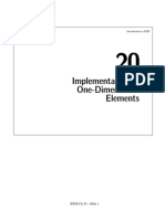 Implementation of One-Dimensional Elements: Introduction To FEM