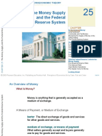 The Money Supply and The Federal Reserve System: Outline