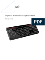 Logitech® Wireless Solar Keyboard K750: Setup Guide