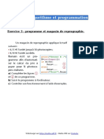 Algorithme Et Programmation Exercice 3 Seconde