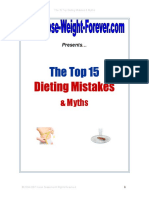 Top 15 Dieting Mistakes