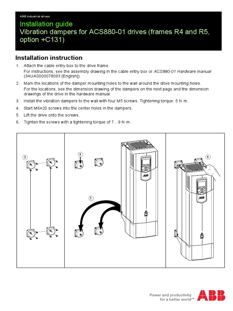 ACS880-01 Installation Guide | PDF | Home & Garden | Computers