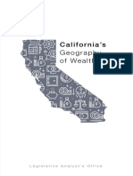 Califor Nia's Geography of Wealth: Legislative Analyst's Office