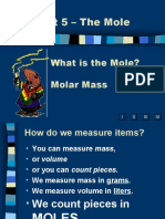 Mole and Molar Mass